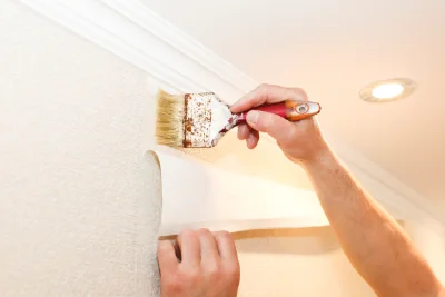 Pose de papier peint à Mazerier — revêtements muraux et toiles de verre